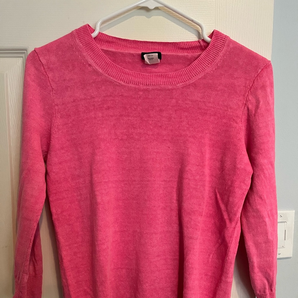 J crew hot pink sweater